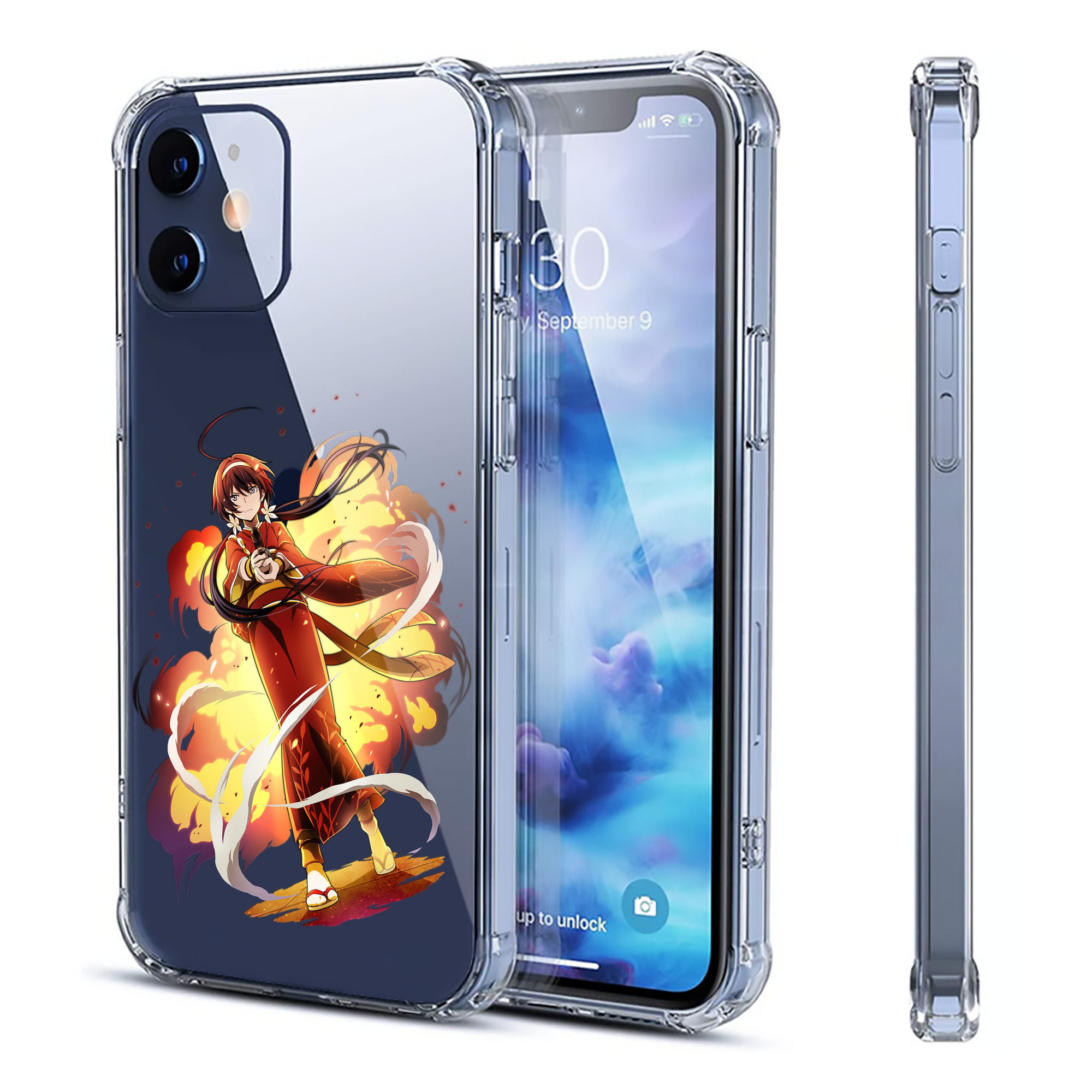 （画像用） 文豪ストレイドッグス Bungo Stray Dogs 【iPhone 12シリーズ対応】透明スマホケース（クリアソフトケース）